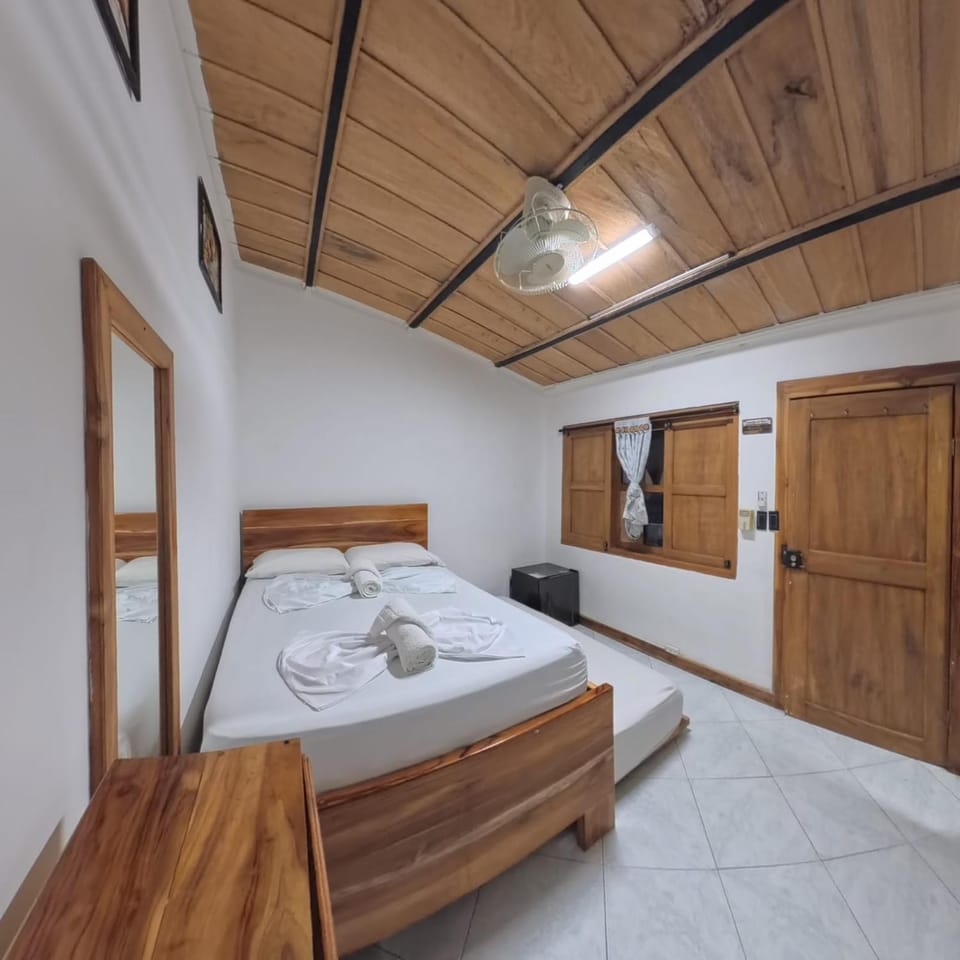 Bed, Photo of the whole room, Bedroom, towels, wardrobe, air conditioner