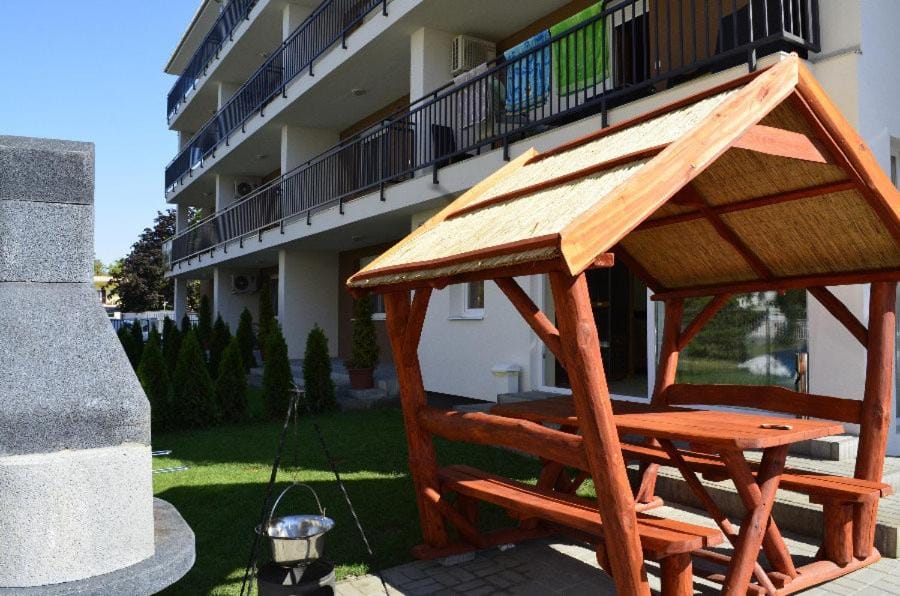 Property building, BBQ facilities, Garden