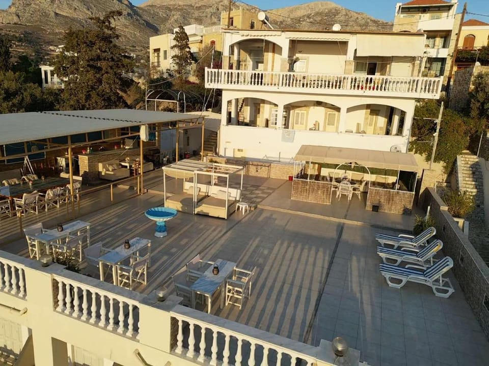 Property building, Day, Natural landscape, View (from property/room), Balcony/Terrace, Mountain view, sunbed