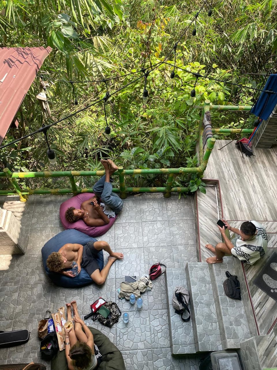 Patio, People, Natural landscape, View (from property/room), Balcony/Terrace, group of guests