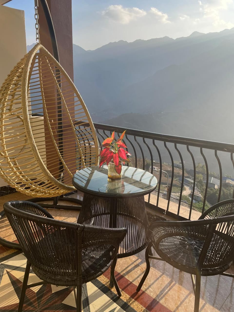 Day, Natural landscape, Balcony/Terrace, Mountain view