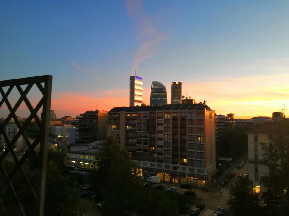 City view, Sunset