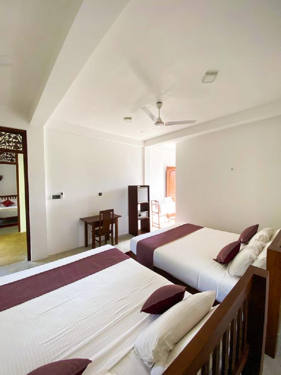 Bed, Bedroom, fireplace, air conditioner