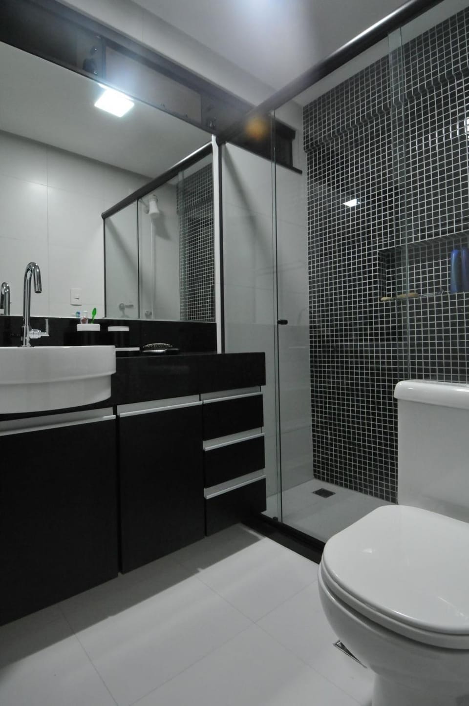 Shower, Toilet, Bathroom, Photo of the whole room, Decorative detail
