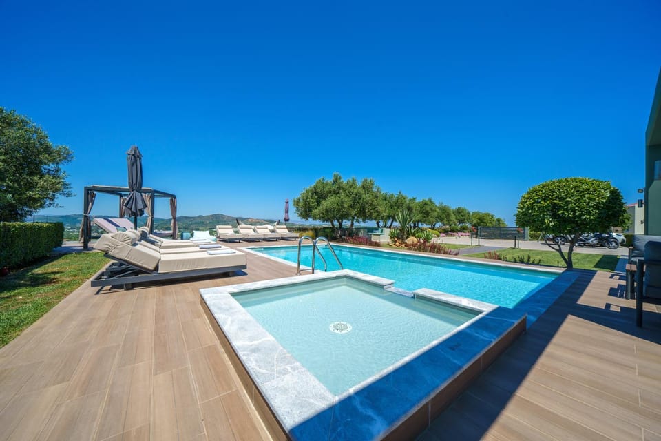 Children play ground, Pool view, Swimming pool, sunbed