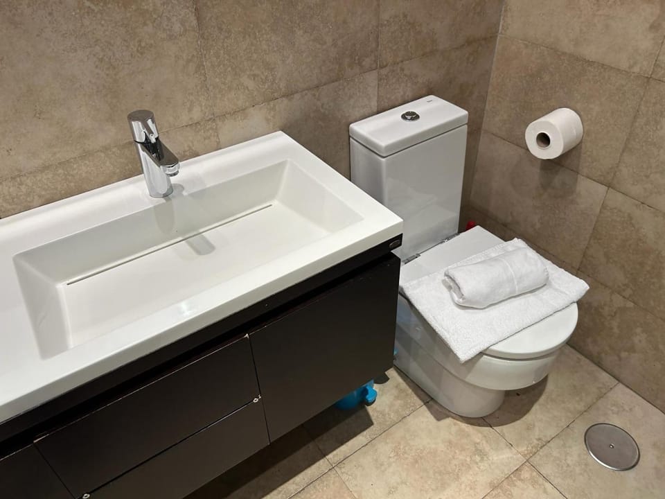 Toilet, Bathroom, towels