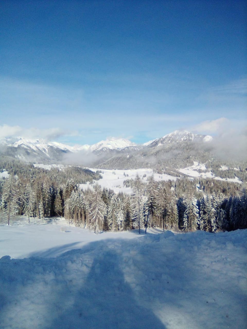 Natural landscape, Winter, Mountain view