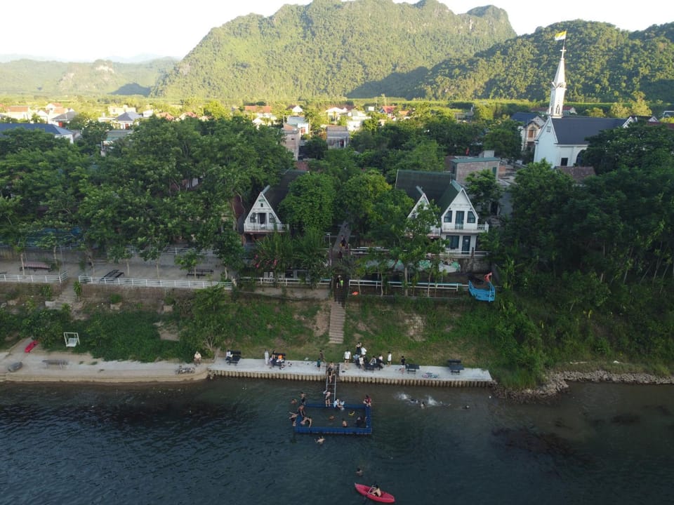 Natural landscape, Beach, Mountain view, River view