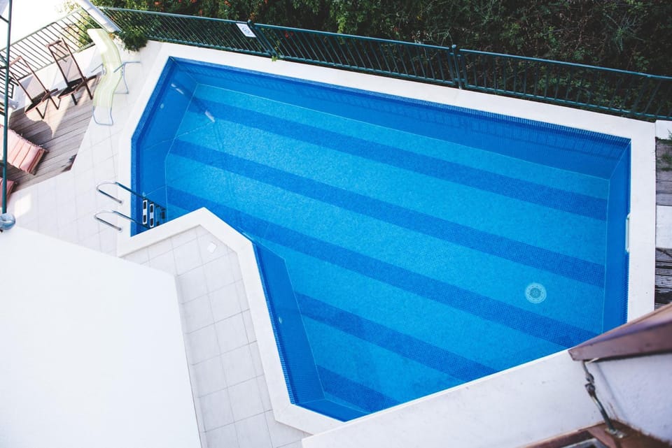 Pool view, sunbed