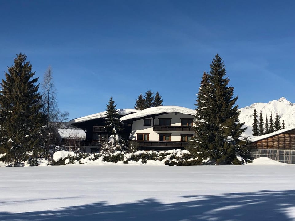 Property building, Winter, Mountain view