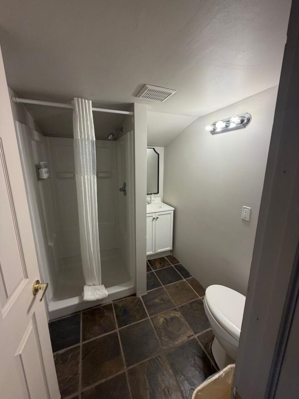 Shower, Toilet, Bathroom, hair dryier