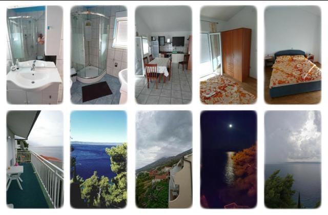 Shower, Toilet, Day, Summer, Bathroom, Balcony/Terrace, Kitchen or kitchenette, Living room, Decorative detail, Dining area, Bedroom, On site