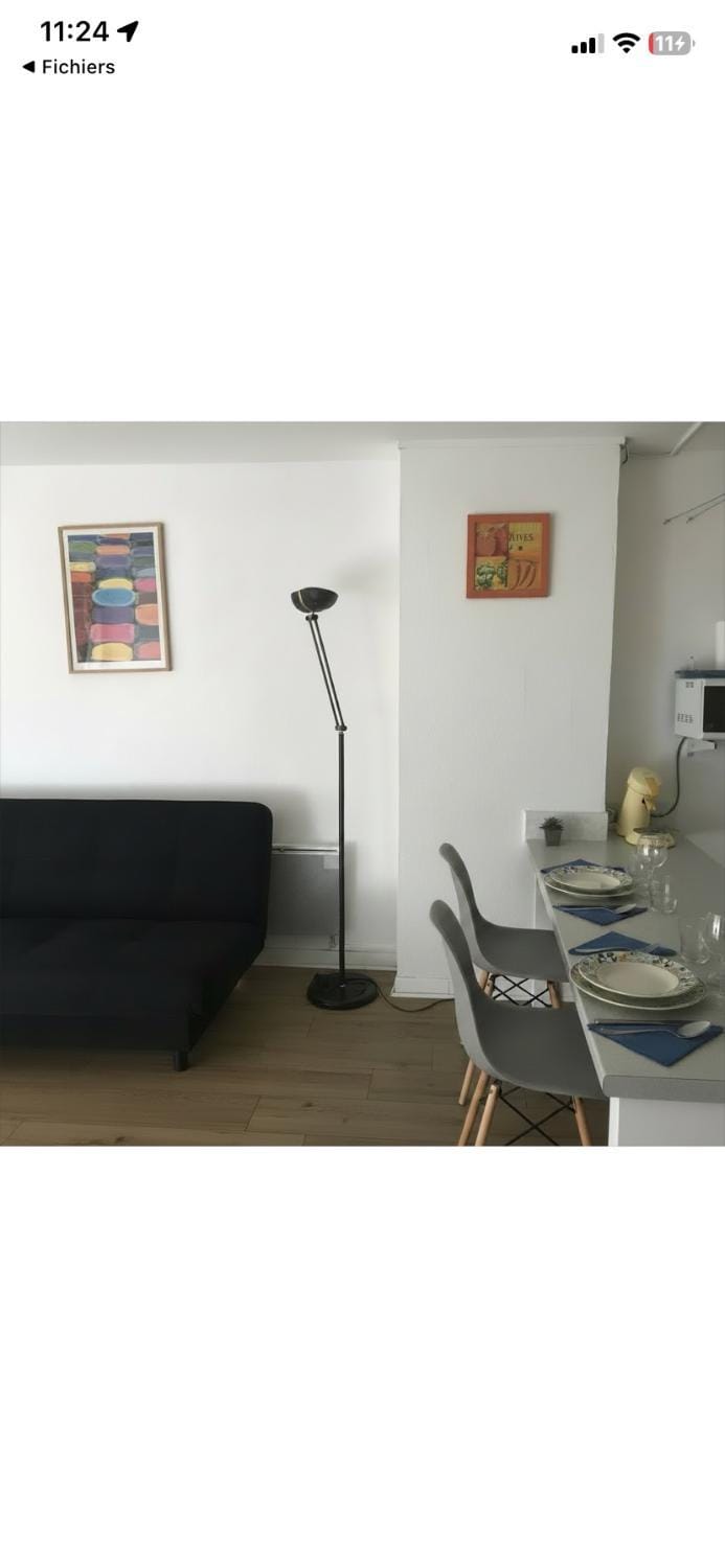 location studio traversant , lit King size,2 terrasses Apartment in Sausset-les-Pins
