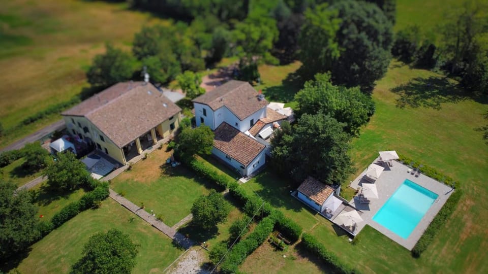 Natural landscape, Bird's eye view, Garden, Garden view, Pool view, Swimming pool