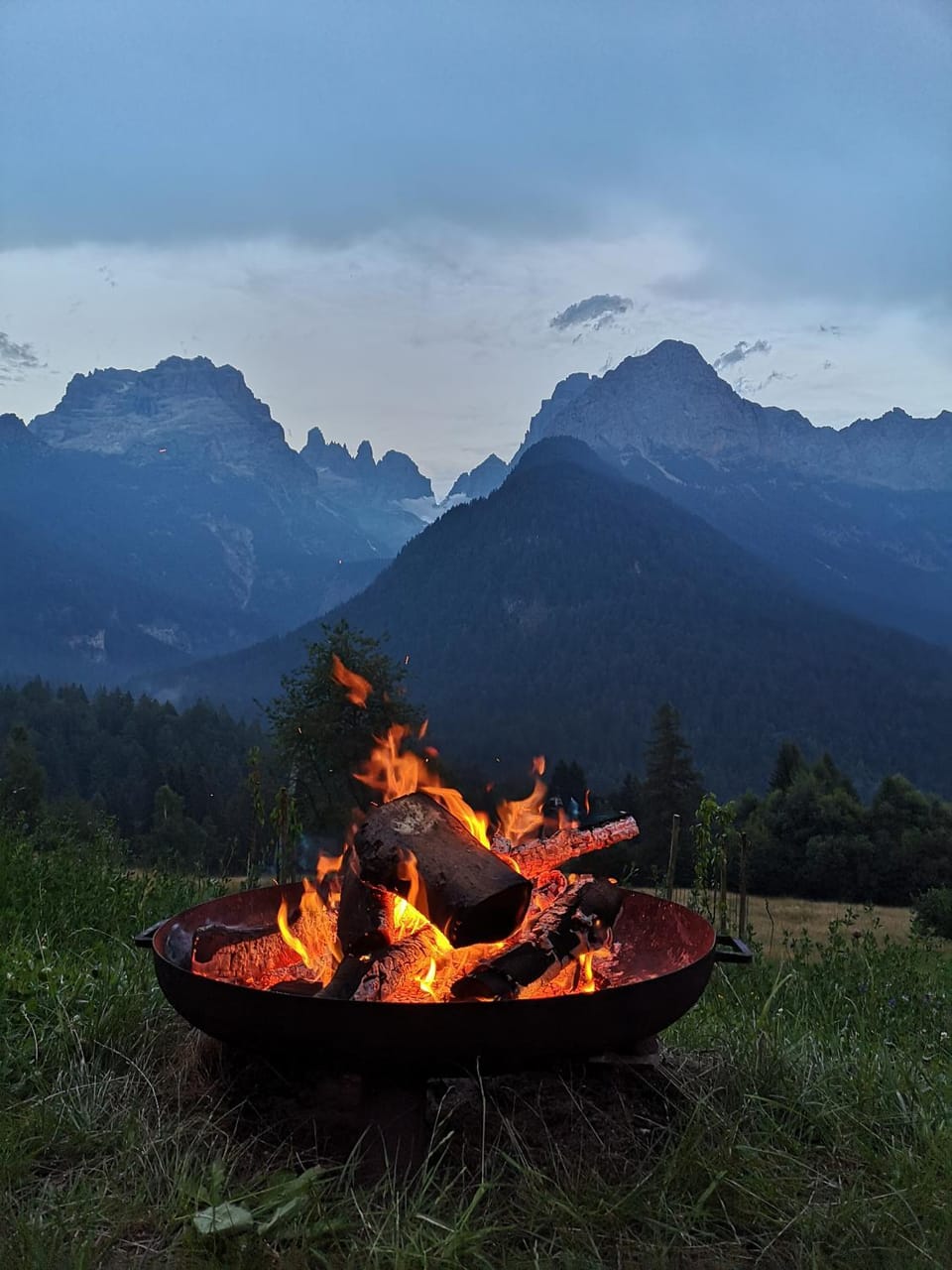 Summer, Garden, Mountain view