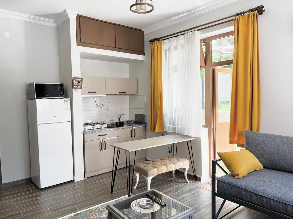Kitchen or kitchenette, Seating area, minibar
