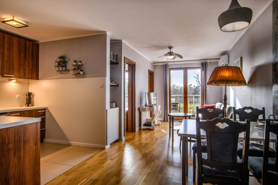 Kitchen or kitchenette, Living room, air conditioner