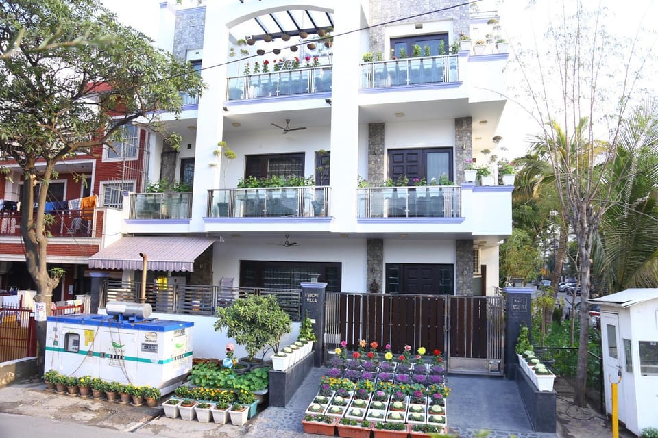 Property building, Facade/entrance, Neighbourhood, Garden, Decorative detail, Garden view, Street view