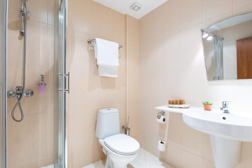 Shower, Toilet, Bathroom, towels