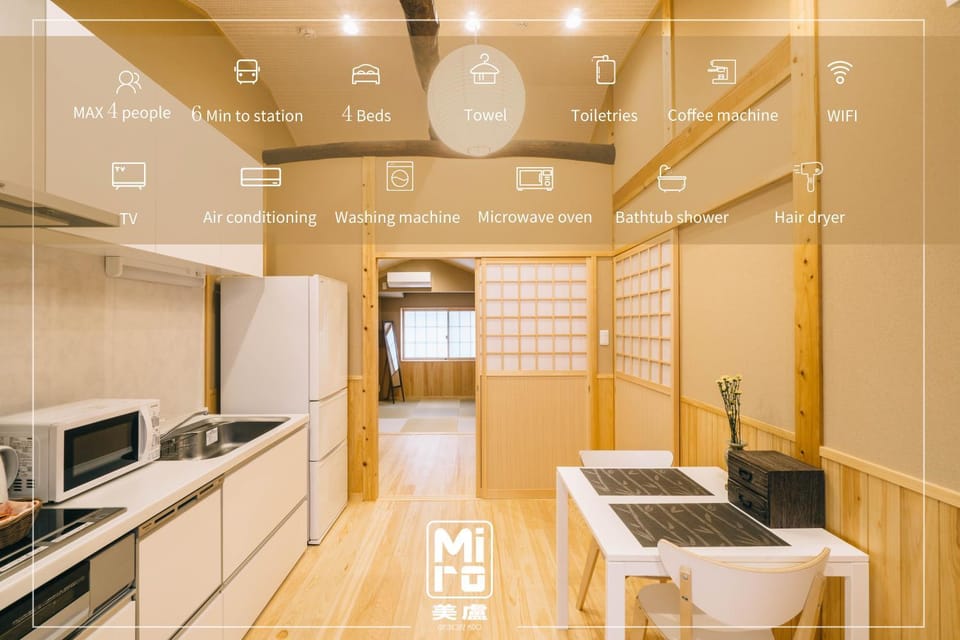 Coffee/tea facilities, Kitchen or kitchenette, Living room, Dining area