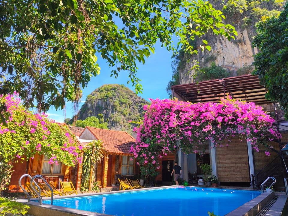 Property building, Day, Pool view, Swimming pool, sunbed