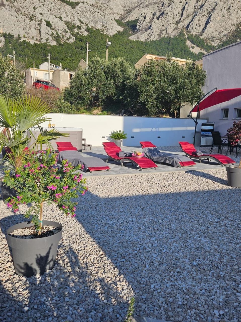 Natural landscape, Balcony/Terrace, Mountain view, sunbed