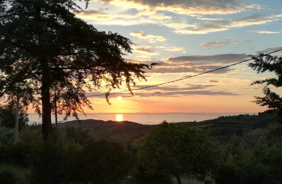 Natural landscape, Sea view, Sunset