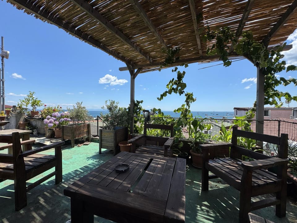 Patio, Day, Natural landscape, Balcony/Terrace, Balcony/Terrace, Sea view
