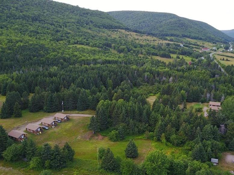 Cajun Cedar Log Cottages Ltd Campground/ 
RV Resort in Nova Scotia