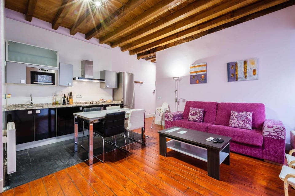 Kitchen or kitchenette, Living room, Dining area