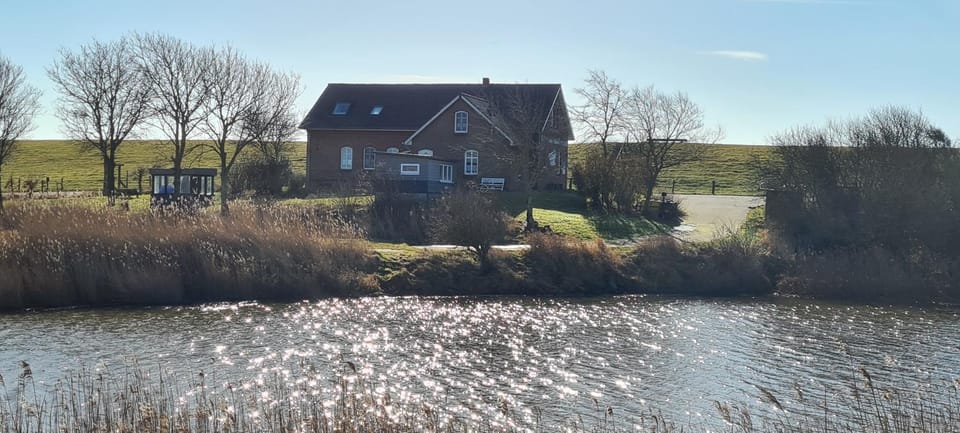 Property building, Spring, Day, Natural landscape, Lake view, River view