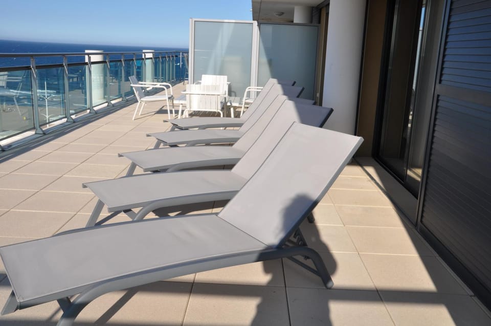 Patio, View (from property/room), Balcony/Terrace, Sea view, sunbed