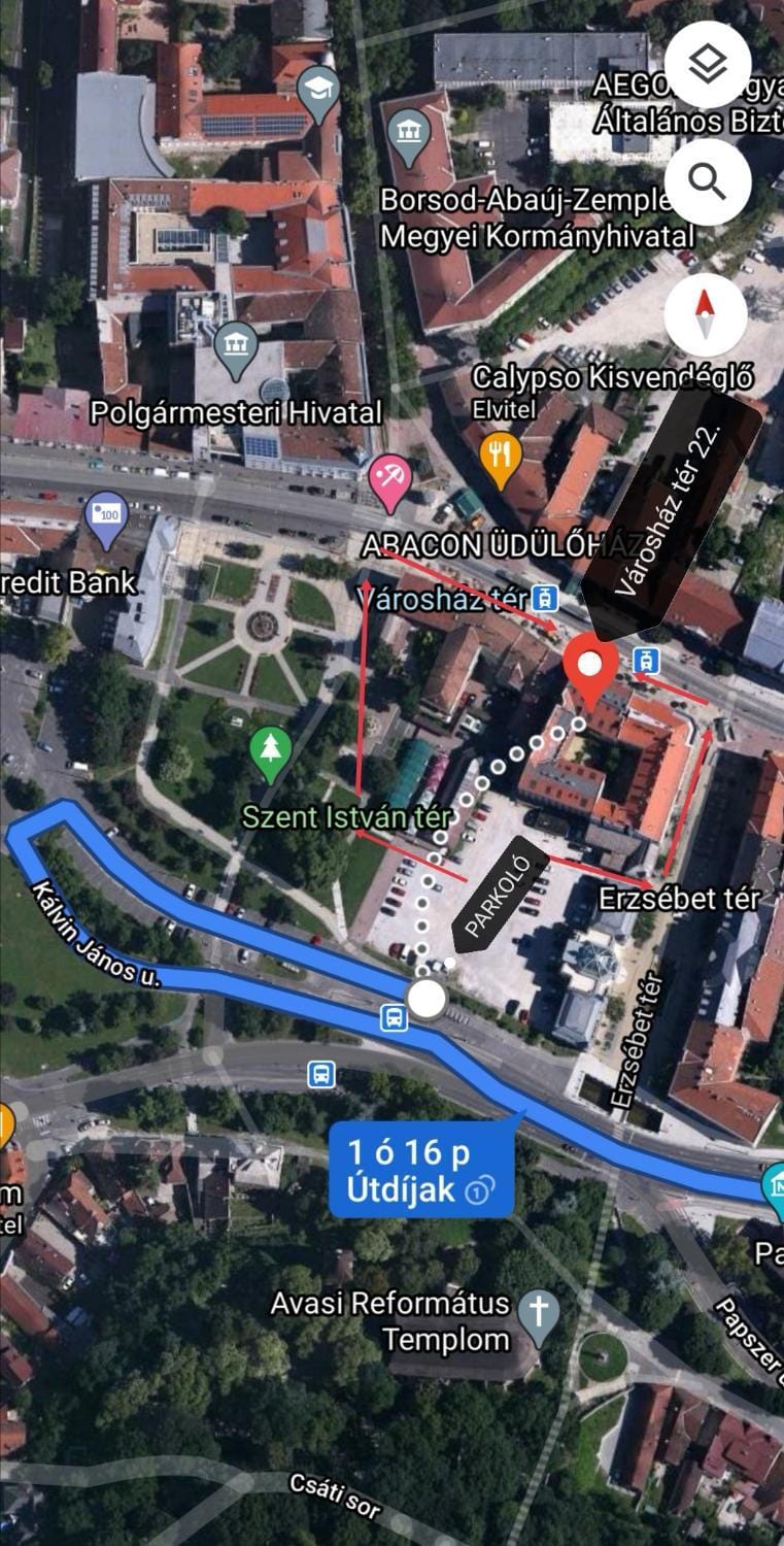 Area and facilities, Parking