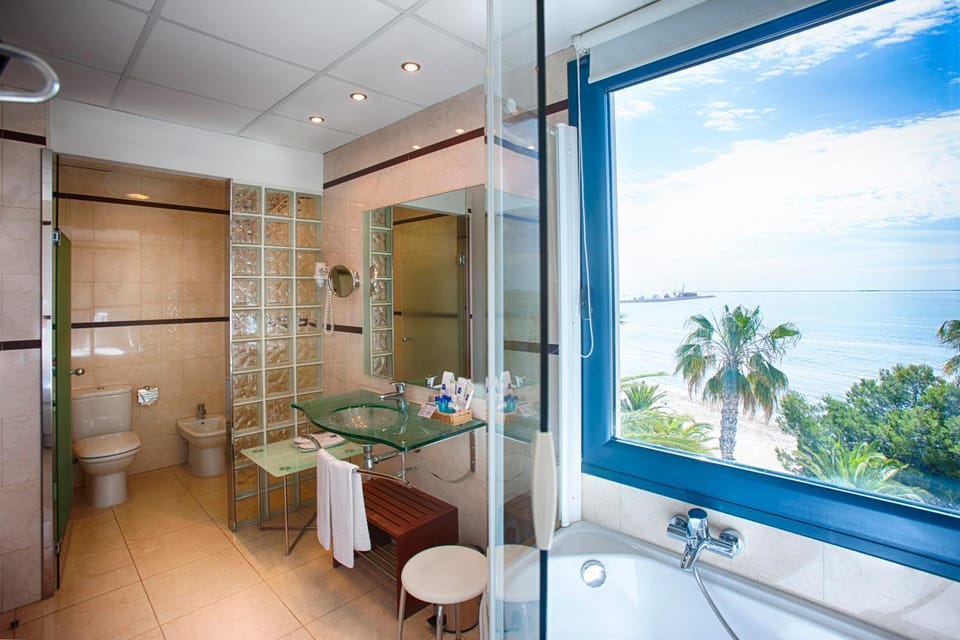 Bathroom, Sea view