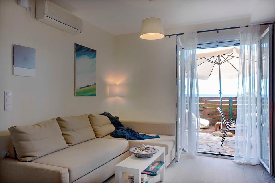 Living room, Seating area, Sea view