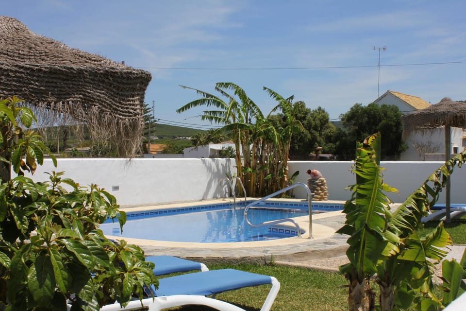 Facade/entrance, Solarium, Swimming pool