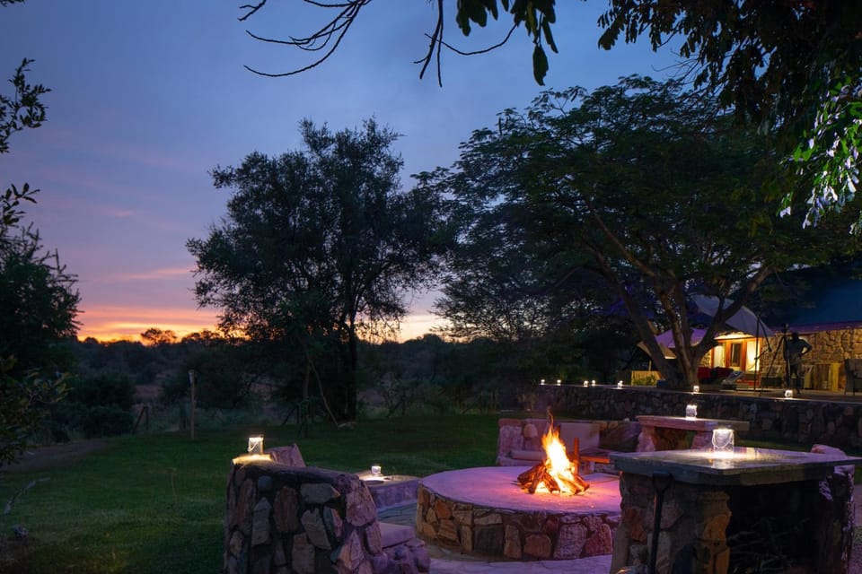 Patio, BBQ facilities, Sunset