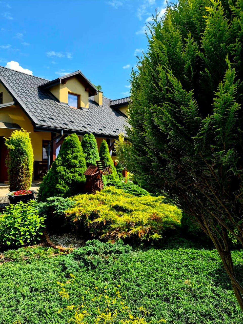 Property building, Garden view