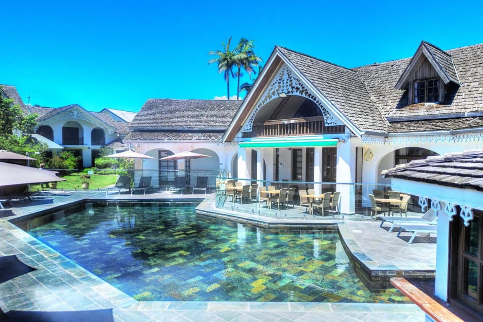 Natural landscape, Pool view, Swimming pool, sunbed
