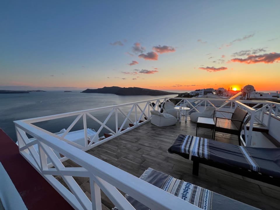 Day, Natural landscape, Sea view, Sunset, sunbed