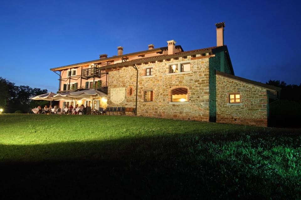 Property building, Facade/entrance, Night, Garden, Garden view