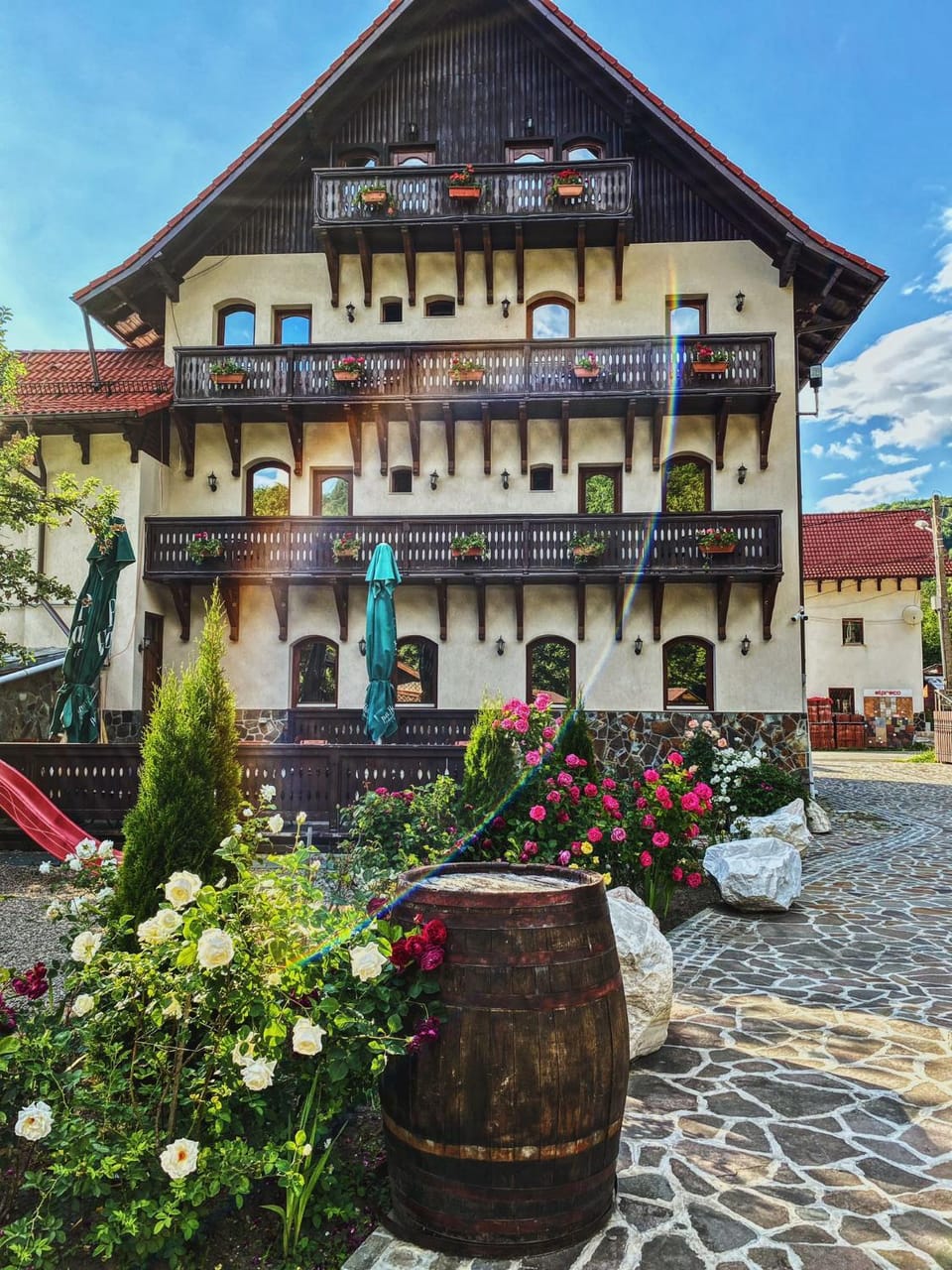 Property building, Garden view