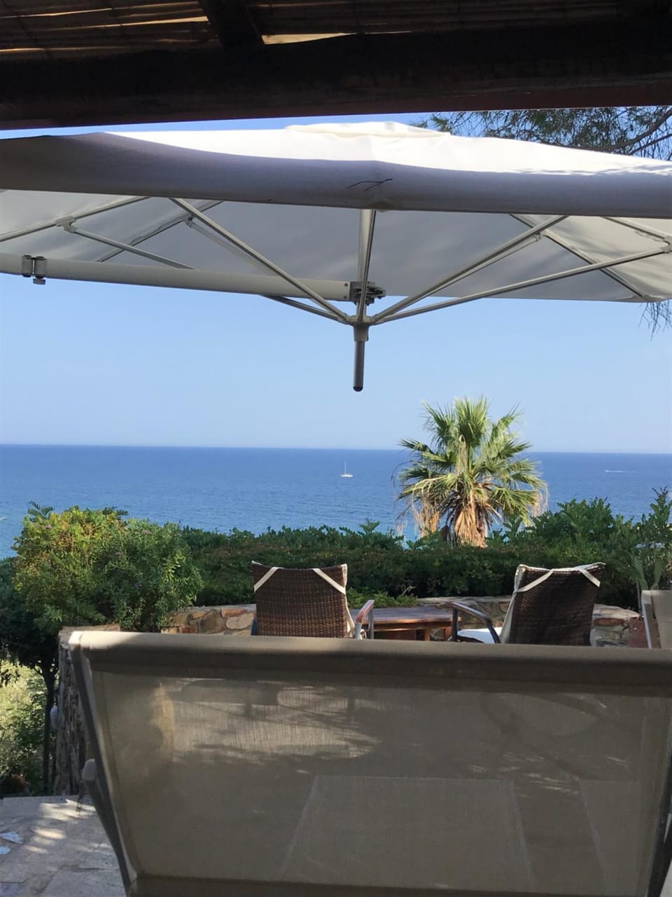 Patio, Day, Natural landscape, View (from property/room), Balcony/Terrace, Sea view