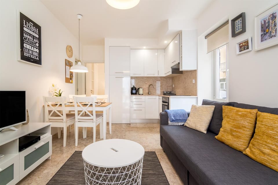 Kitchen or kitchenette, Living room, Seating area