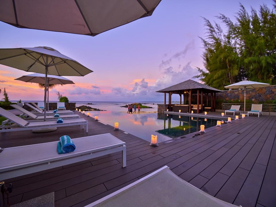 Sea view, Swimming pool, Sunset