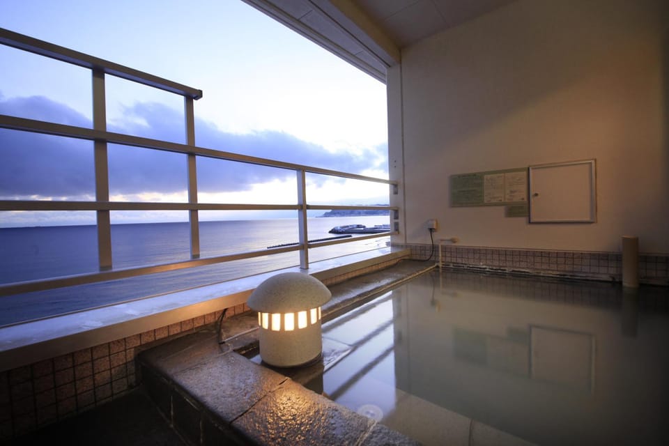 Hot Spring Bath, Bathroom, Sea view