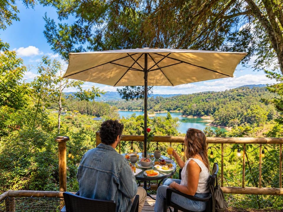Natural landscape, Lake view, Breakfast, Continental breakfast, American breakfast