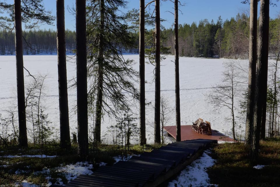 Spring, Day, Natural landscape, Lake view