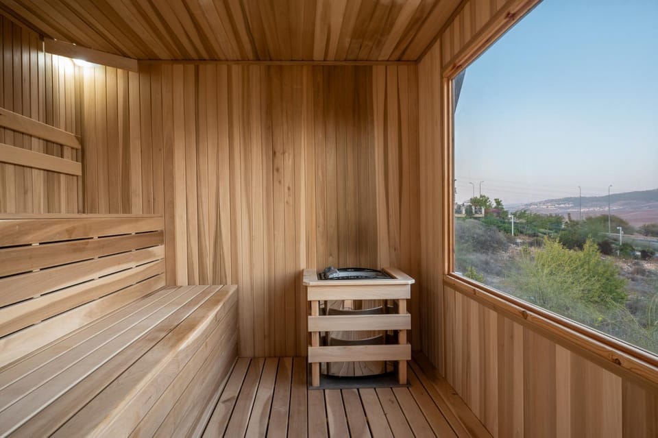 Natural landscape, Sauna, Mountain view