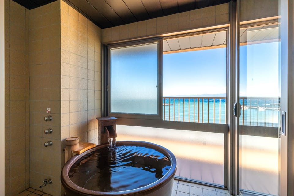 Bathroom, View (from property/room), Sea view, Bath